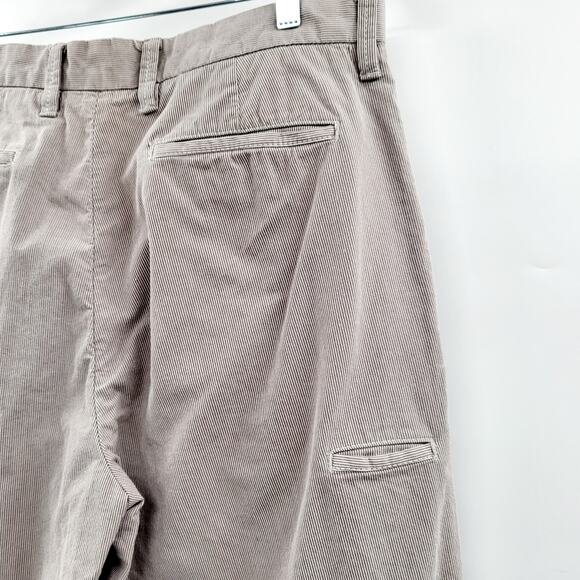 X2 Denim Laboratory Tan & White Striped 100% Cotton Relaxed Pants Men's Sz 34X34 - Picture 6 of 9